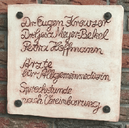 Praxisschild
